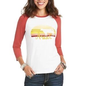 Ariat Ladies R.E.A.L. Dappled Dawn 3/4 sleeve shirt‎